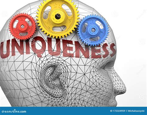 Uniqueness and Human Mind - Pictured As Word Uniqueness Inside a Head To Symbolize Relation ...