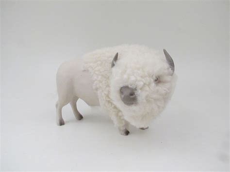 White Bison Figurine - Etsy