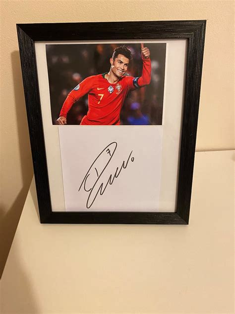 Cristiano Ronaldo Autograph Signed Photo Football - Etsy