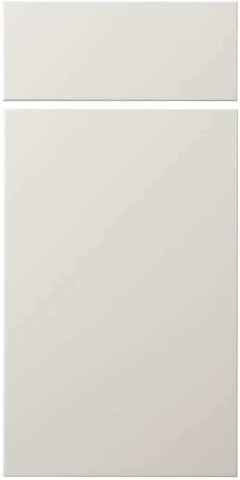 MDF Frosty White Slab Cabinet Door Design