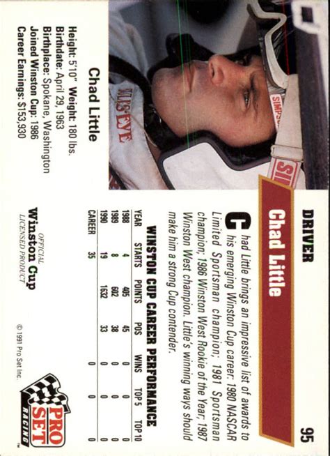 1991 Pro Set #95 Chad Little - NM-MT - The Stadium | Beckett Marketplace