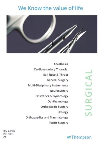 Surgical Instruments - Thempson - PDF Catalogs | Technical Documentation