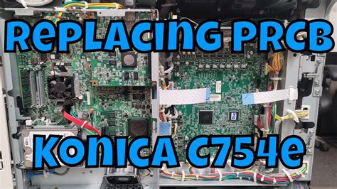 Replacing Printer Control Board on Konica Copier - YouTube