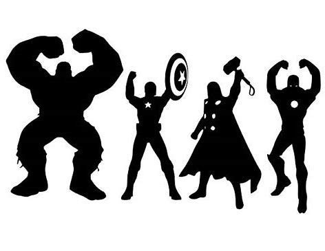 Image result for Avengers Free SVG Files | Superhero silhouette ...