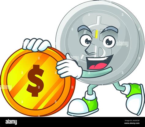 Bring coin silver coin cartoon character with mascot Stock Vector Image & Art - Alamy