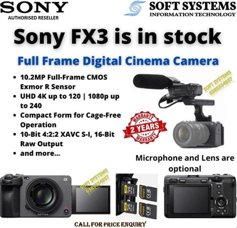 Sony FX3 Full-Frame Cinema Line Camera ILME-FX3, 53% OFF