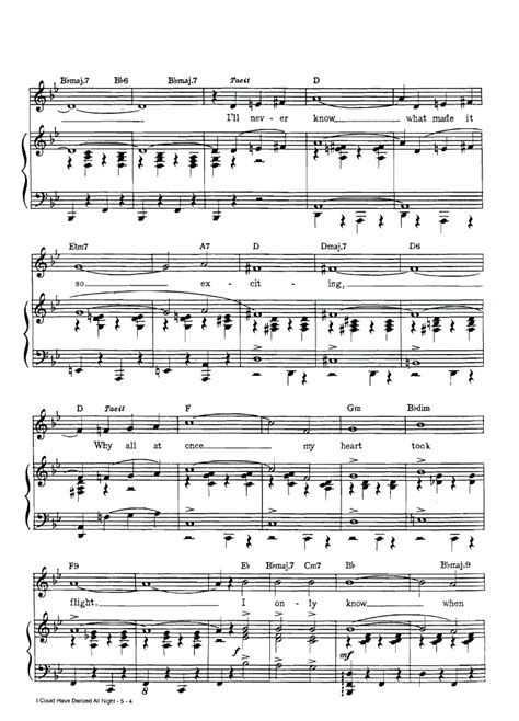 I COULD HAVE DANCED ALL NIGHT Piano Sheet music | Easy Sheet Music