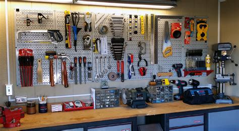 Work Bench Peg Board Masterpiece - Wall Control Pegboard Organizers - Wall Control