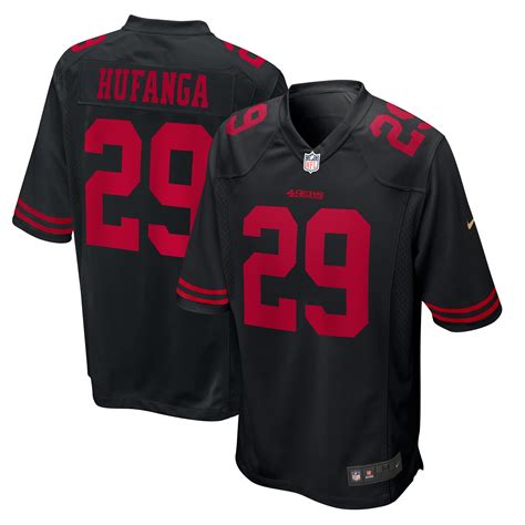 Men's San Francisco 49ers Talanoa Hufanga Nike Black Fashion Game Jersey