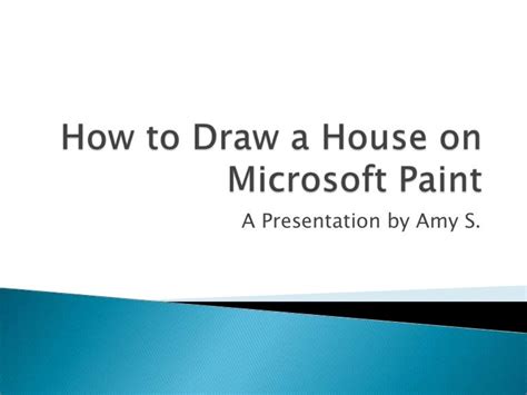 Ms paint tutorial