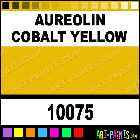 Aureolin Cobalt Yellow Artist Oil Paints - 10075 - Aureolin Cobalt ...