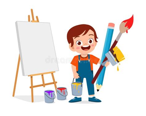 Kid Painter Clipart