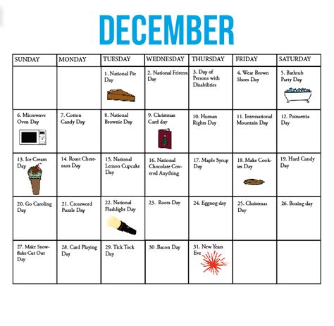 The Kirkwood Call | Fun national holiday calendar: December