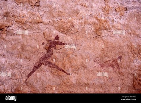 Algeria, Djanet. National Park Tassili n'Ajjer. UNESCO World Heritage site. Prehistoric ...