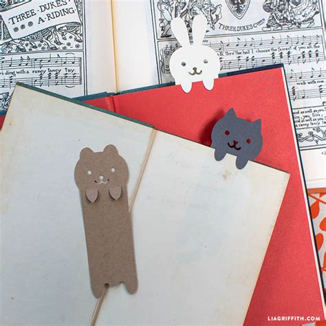 DIY Papercut Animal Bookmarks - Lia Griffith