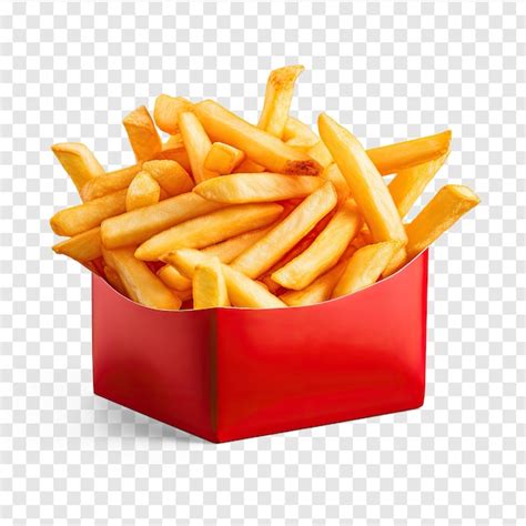 Premium PSD | French fries transparency background psd