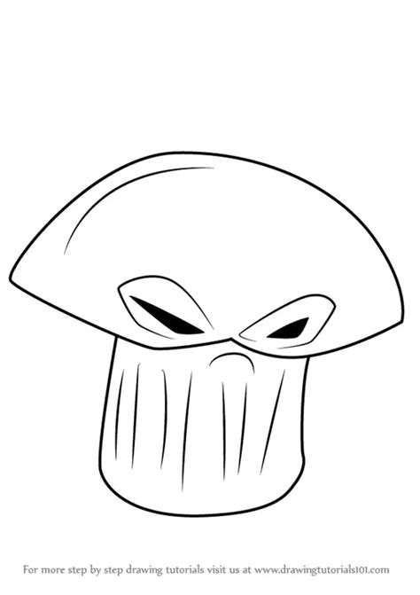 How to Draw Doom-shroom from Plants vs. Zombies (Plants vs. Zombies ...