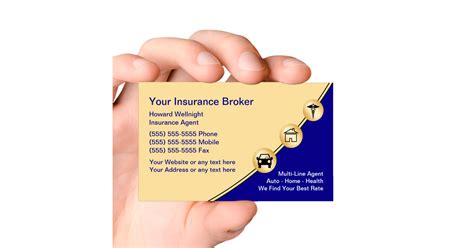 Insurance Broker Business Cards | Zazzle