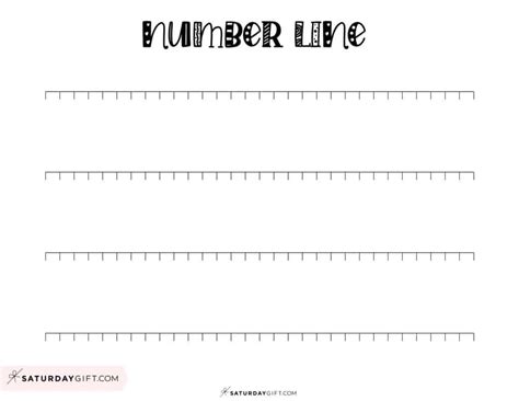 Number Line to 30 - 4 Cute & Free Printables and Blank Worksheets