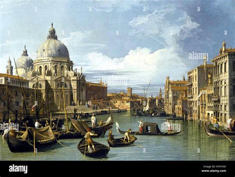 Canaletto Entrance to the Grand Canal Venice Stock Photo - Alamy