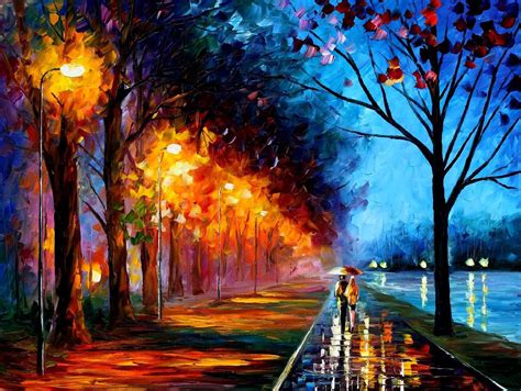 "Leonid Afremov is a Belarus born, Israeli modern painter who creates unique landscapes ...