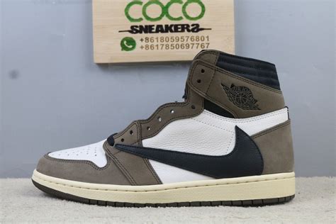 [LC/QC] TRAVIS SCOTT Air jordan 1 high : Repsneakers