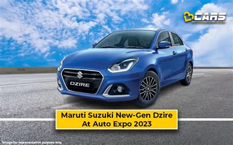 2023 Auto Expo - Maruti Suzuki To Showcase New-Gen Dzire Sedan