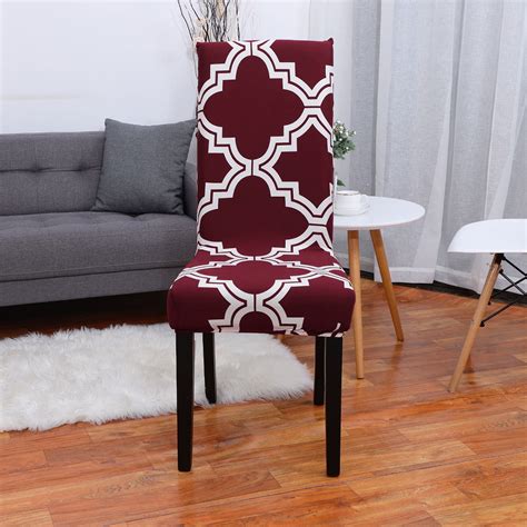 Dining Chair Cover Stretch Bar Stool Slipcover Kitchen Chair Protector ...