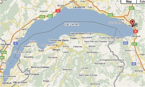 Montreux Map - Switzerland