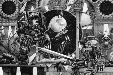 Horus Vs The Emperor (1990) by Adrian Smith : r/ImaginaryWarhammer