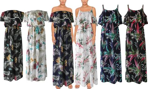 Floral Print Maxi Dresses | Groupon