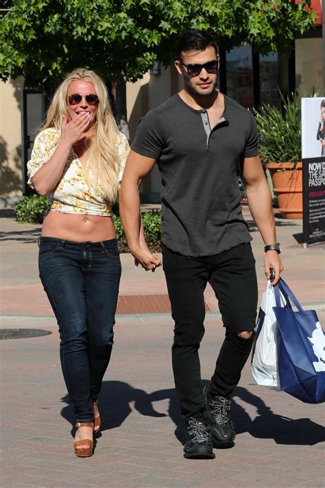 Britney Spears and boyfriend Sam Asghari hold hands while out for ...