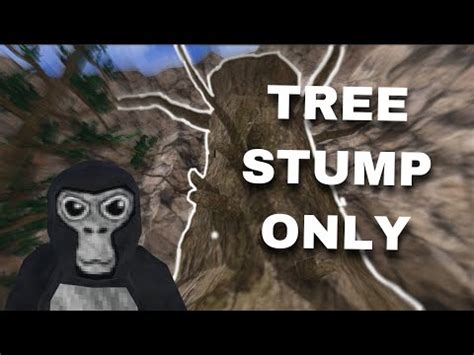 Gorilla Tag | Tree Stump Only Challenge - YouTube