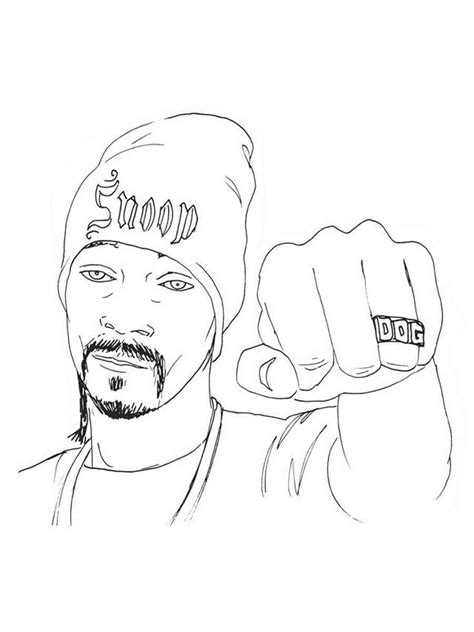 Snoop Dogg coloring pages