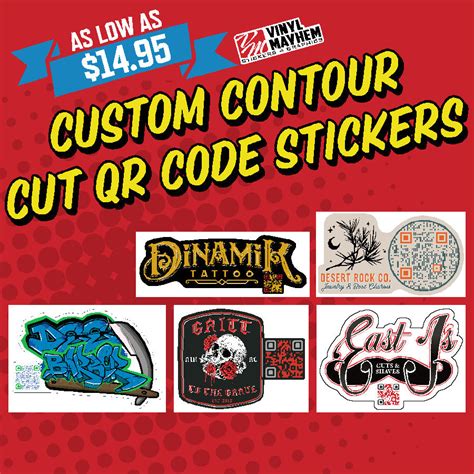 Custom QR Code Vinyl Stickers Decals | Fast production and Shipping - Vinyl Mayhem