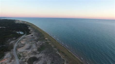 Ludington State Park Beach to Lighthouse - YouTube