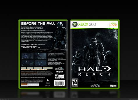 Viewing full size Halo Reach box cover