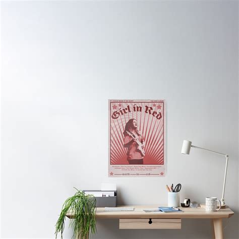 "Girl in Red Retro Album Tracklist" Poster for Sale by lgsketches ...