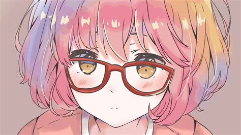 Anime Girl Glasses Short Hair - MAXIPX