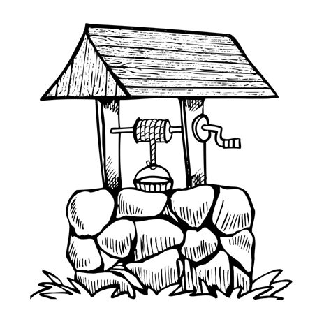 Wishing Well Drawing at GetDrawings | Free download