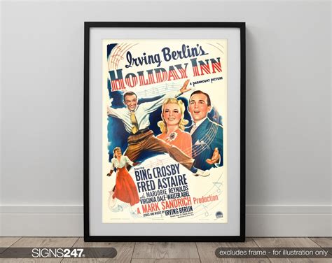 Holiday Inn Movie Poster 1942 Movie Prints for Cinema Rooms Wall Art Home Decor A0 A1 A2 A3 A4 ...