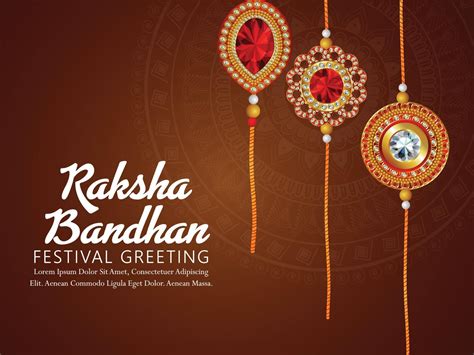 Happy raksha bandhan indian festival background with creative illustration 2215228 Vector Art at ...