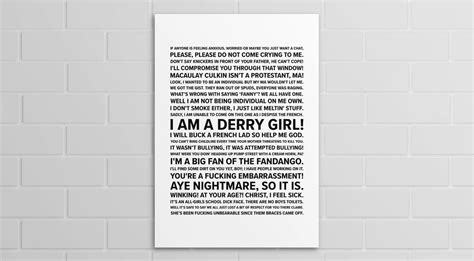 Derry Girls Quotes A5 A4 A3 Poster or Print - Etsy