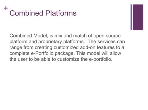 E portfolio platforms