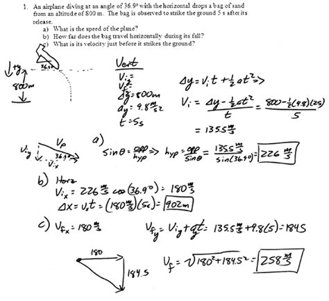 Kinematics Problem Solutions - AP Physics C