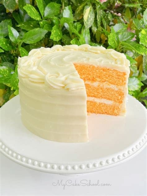 Orange Dreamsicle Cake (A Doctored Cake Mix Recipe) - My Cake School