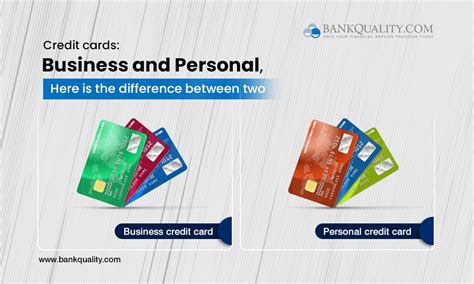 Business credit cards and personal credit cards. How are they different?