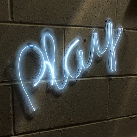 Personalised Neon Sign Handmade Neon EL Wire Art Neon Wall | Etsy