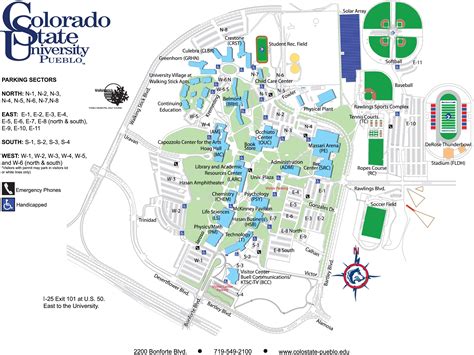 Colorado State University Campus Map | Colorado State University-Pueblo Maps | Colorado state ...