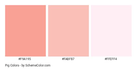 Pig Color Scheme » Animal » SchemeColor.com